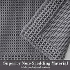 RESARE Waffle Bath Mat for Bathroom, Super Absorbent Bathroom Rugs Non Slip - Image 2