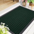 Smiry Front Door Mat Outside Entrance, Heavy Duty Natural Rubber Doormat - Image 9