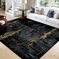Washable Area Rugs Square 9ft Non-Slip Modern Abstract Soft by RELEANY