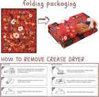 Rugcomf Door Mat Indoor Entrance 2x3 Rug Machine Washable Boho Floral Small - Image 6