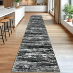 KOZYFLY Modern Abstract Washable Rug Runner 2.6x16 Hallway Rug Runner Non-Slip - Image 3