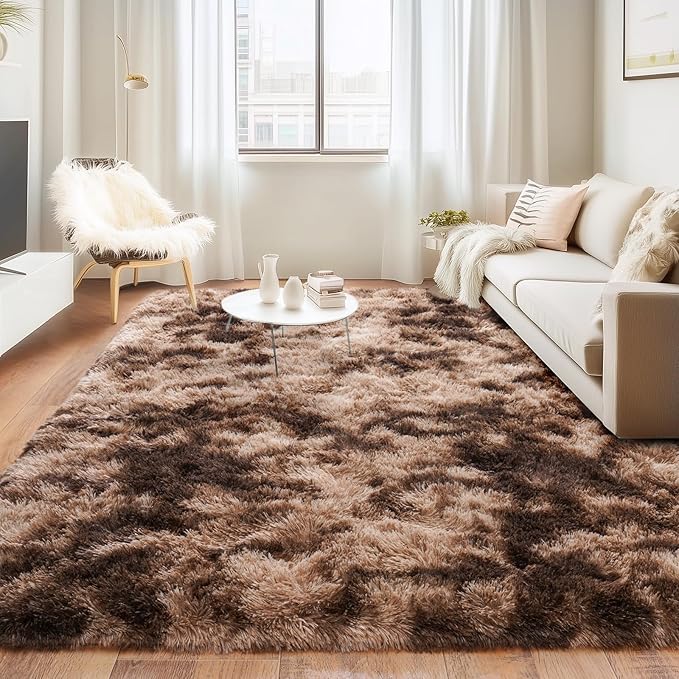 Rugs for Bedroom 4x6, Soft Shaggy Modern Shag Area Rug for Living Room - Image 2