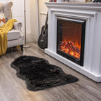 EasyJoy Ultra Soft Fluffy Shaggy Area Rug Faux Fur Rug Chair Cover Seat Pad - Image 5