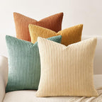 Topfinel 20x20 inch 4 Pack Decorative Throw Pillow Covers, Soft Velvet Modern by Topfinel
