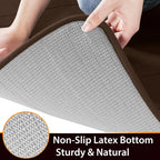 Yimobra Brown Bath Mat, Super Soft Absorbent Memory Foam Bathroom Rug Non Slip, Quick Dry, Machine Washable Floor Carpet for Tub Shower, Home Decor Accessories, 24x17