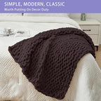 Bigacogo Chunky Knit Throw Blanket - Image 3
