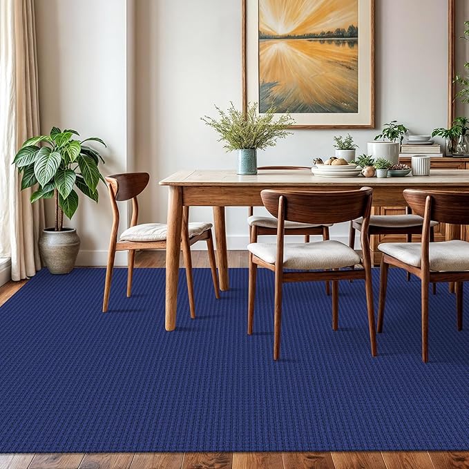 KOZYFLY Washable Area Rug 6x9 ft Rubber Backed Non Slip Rugs - Image 2