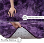 Goideal Fluffy Rug for Bedroom Living Room, 5x7 Purple Area Rugs, Faux Fur Shag - Image 6