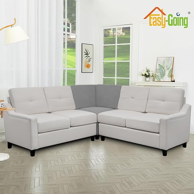 Easy-Going Stretch Sectional Corner Sofa Slipcover 1-Piece Couch Sofa Cover - Image 3
