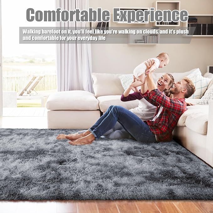 8x10 Fluffy Area Rugs for Living Room, Shag Area Rug for Bedroom, Soft Fuzzy - Image 5