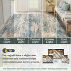 10x14 Area Rugs for Living Room, Washable Modern Abstract Large Area Rug - Image 6
