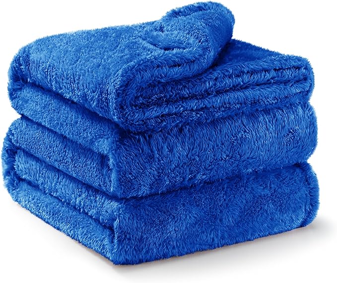 Exclusivo Mezcla Plush Fuzzy Fleece Bed Blanket King Size, Super Soft, Fluffy - Image 4