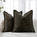 HPUK Fall Chenille Soft Throw Pillow Covers 18x18 Set of 2, Accent Cushion by HPUK