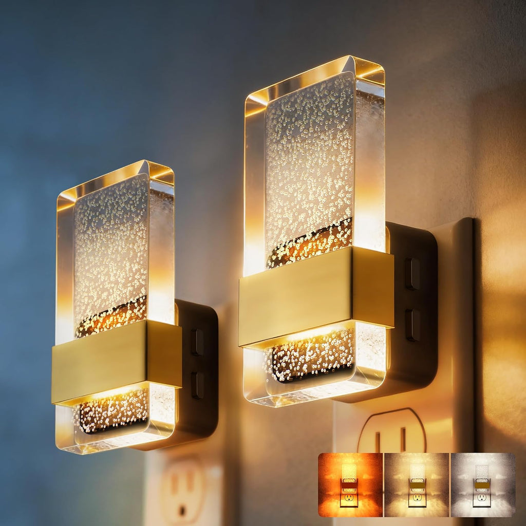 DORESshop LED Night Light, [2 Pack] 3 Level Dimmable Nightlight
