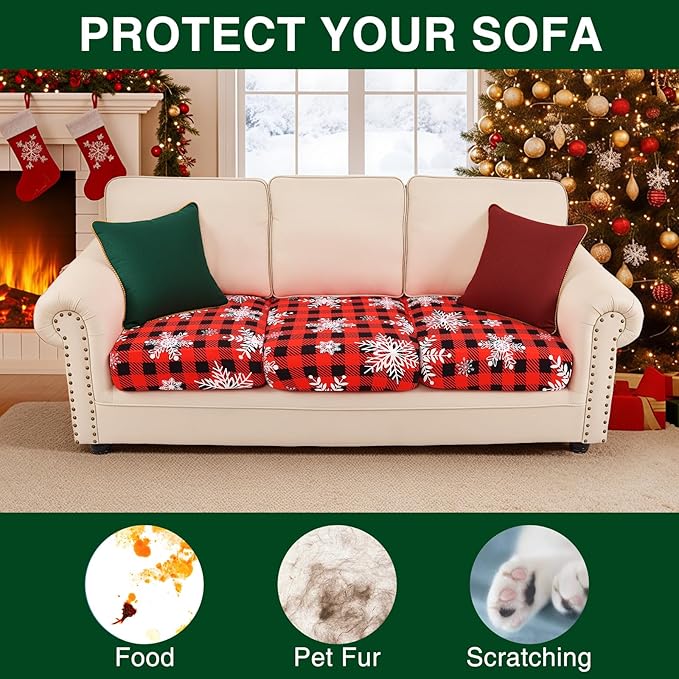 Smiry Printed Couch Cushion Covers, Stretch Soft Couch Covers - Image 7