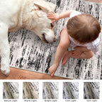 Lansny Modern Abstract Hallway Runner Rug - Image 3