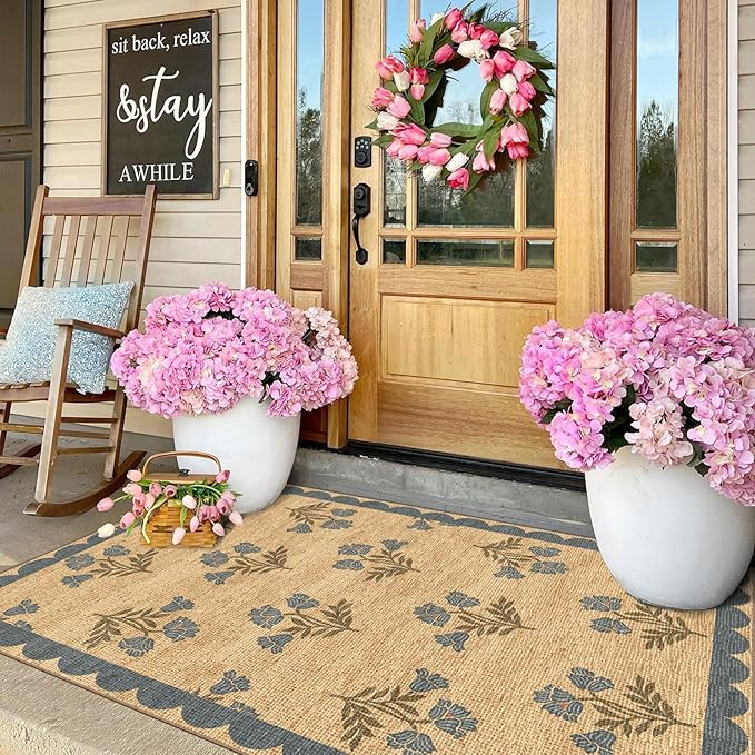 3x5 Floral Entry Rug - Image 4