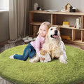 Super Soft Circle Rugs for Girls Princess Castle Toddlers Play Tent 4 Diameter by Junhejiamei