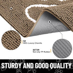 Smiry Dog Door Mat for Muddy Paws, Absorbent Dirt Trapper Non Slip Quick Dry - Image 3