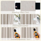 Guken 100% Blackout Curtains 102 Inch Length 2 Panels Set - Image 5