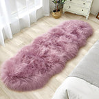 Faux Fur Rug for Bedroom, Fluffy Runner Rugs Soft Sheepskin Rug Sofa Couch Seat by Tangsoo