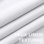 H.VERSAILTEX Linen Blackout Curtains 45 Inches Long 100% Blackout Thermal - Image 4
