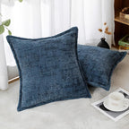 HPUK Fall Chenille Soft Throw Pillow Covers 18x18 Set of 2, Accent Cushion - Image 3
