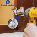 Ravinte Short Arm Kitchen Cabinet Hinges,1/2 Inch Overlay,10 Pack 5 Pairs