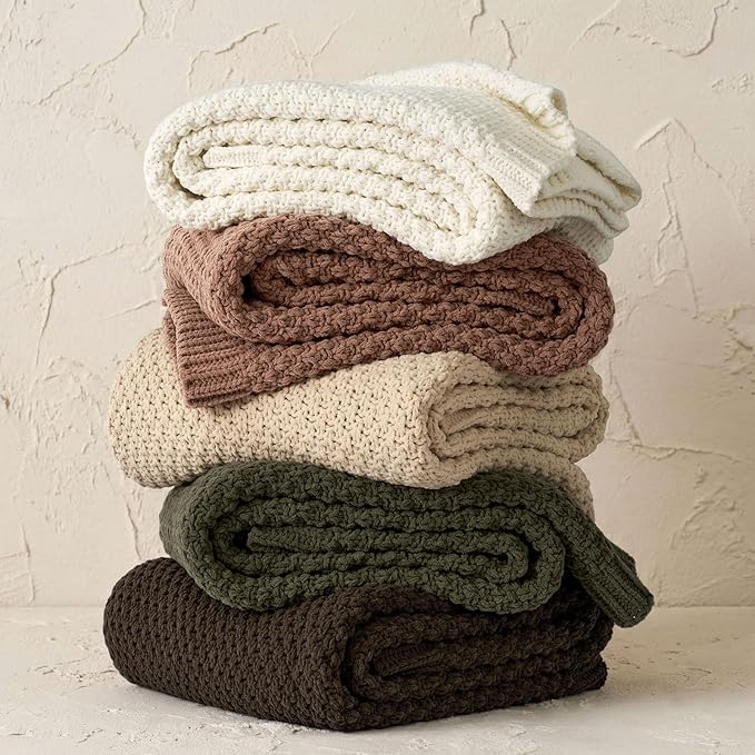 EVERGRACEHOME Chunky Chenille Knit Throw Blanket - Image 4
