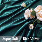 MIULEE Velvet Curtains 90 inches 2 Panels Luxury Blackout Curtains - Image 4