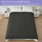 Bigacogo Chunky Knit Throw Blanket - Image 5