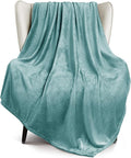 Exclusivo Mezcla Fleece Celadon Throw Blanket by ExclusivoMezcla