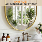 Oval Bathroom Mirror, 2 Pack 20"x30" Gold Vanity Mirror for Over Sink