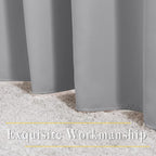 NICETOWN Blackout Silver Grey Living Room Curtains - Image 6