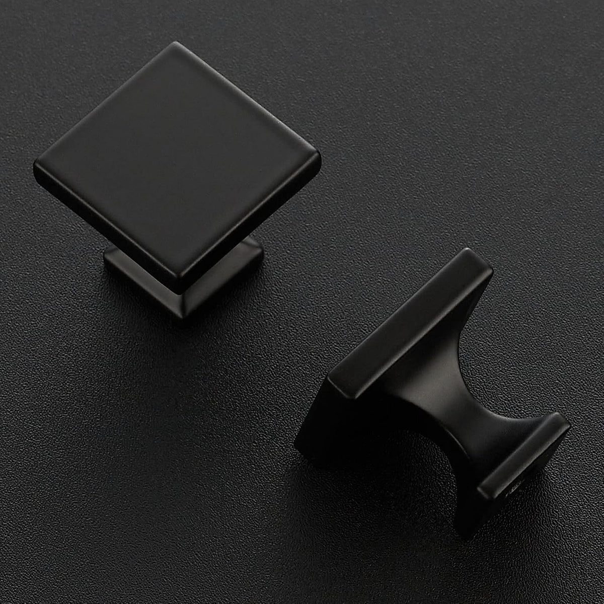 Ravinte Cabinet Knobs Black Square Knobs, Kitchen Drawer Knobs, 5 Pack