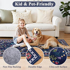HEBE Washable Hallway Runner Rug 2'x 6' Non Slip Kitchen Rugs Runner, Low Pile - Image 6