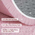 4x6 Ft Pink Rugs for Bedroom Girls, Shag Fluffy Area Rug for Living Room - Image 8