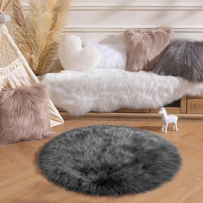Ashler Faux Fur Rug - Image 2
