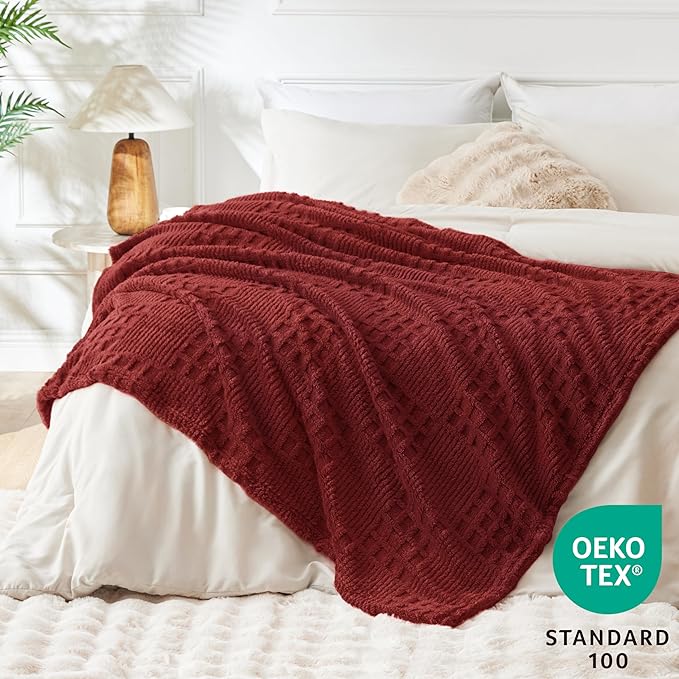 EXQ Home Fleece Throw Blanket for Couch or Bed - Image 3
