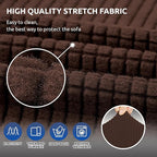 KEKUOU Stretch Sofa Cover Slipcover ，Couch Covers - Image 5