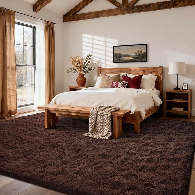 9x12 Ft Extra Large Shag Rugs for Living Room, Ultra Soft Fluffy Furry Area - Image 3