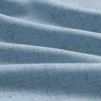 Nanspring Blue Semi Sheer Linen Curtains 90 inch Length - Image 7