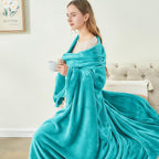 BEDELITE Fleece Blanket Teal Throw Blanket - Image 4