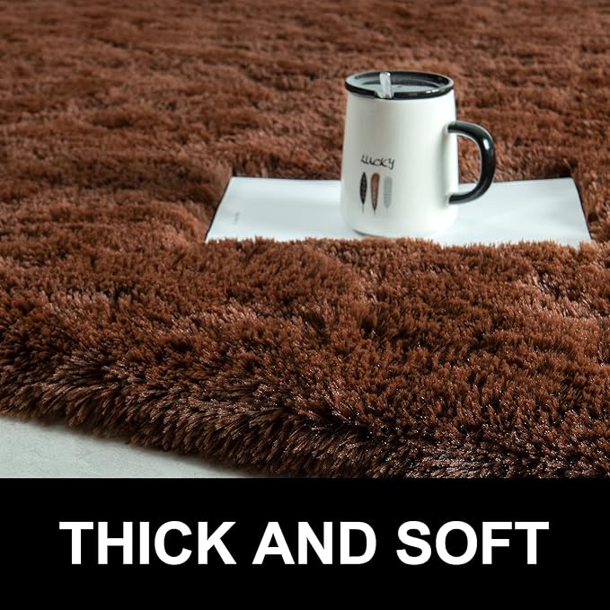 LOCHAS Ultra Soft Indoor Modern Area Rugs Fluffy Living Room Carpets - Image 6