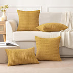 MIULEE Pack of 2 Corduroy Decorative Throw Pillow Covers 20x20 Inch Soft Boho - Image 5