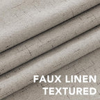 H.VERSAILTEX Linen Curtains 100% Blackout Curtains - Image 4