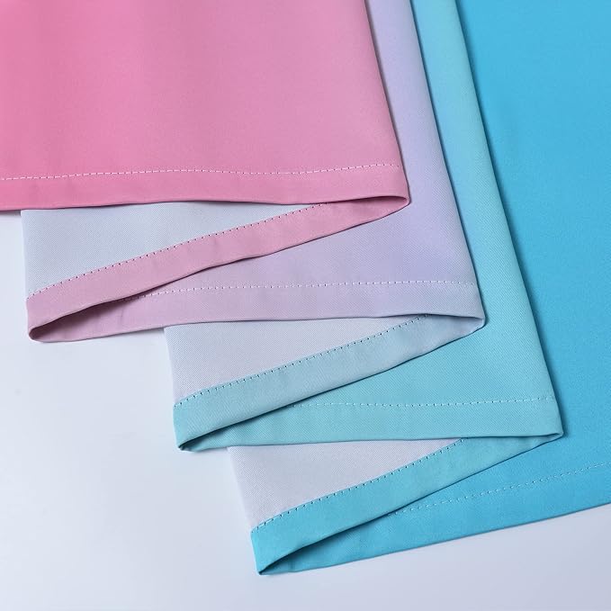 Yakamok Ombre Pink and Blue Curtains - Image 6