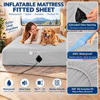Twin Mattress Protector with Pump Opening,Air Mattress Fitted Sheets