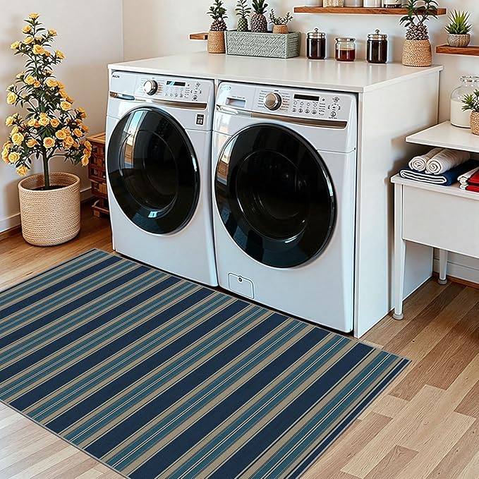 Striped Outdoor Rug - Image 9
