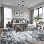 5x7 Area Rug Living Room Rug: Washable Modern Abstract Soft Thin Rug Indoor - Image 4